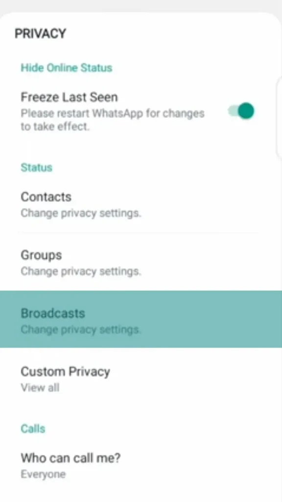 Broadcast messaging
