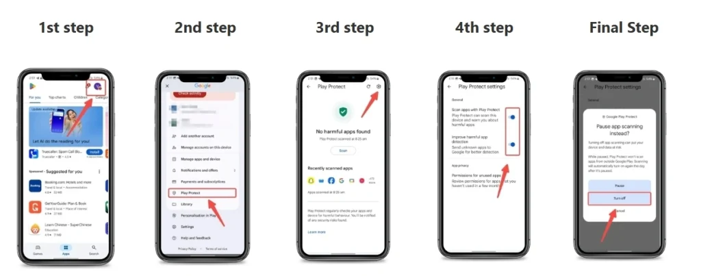 Turn Off Google Play Protect